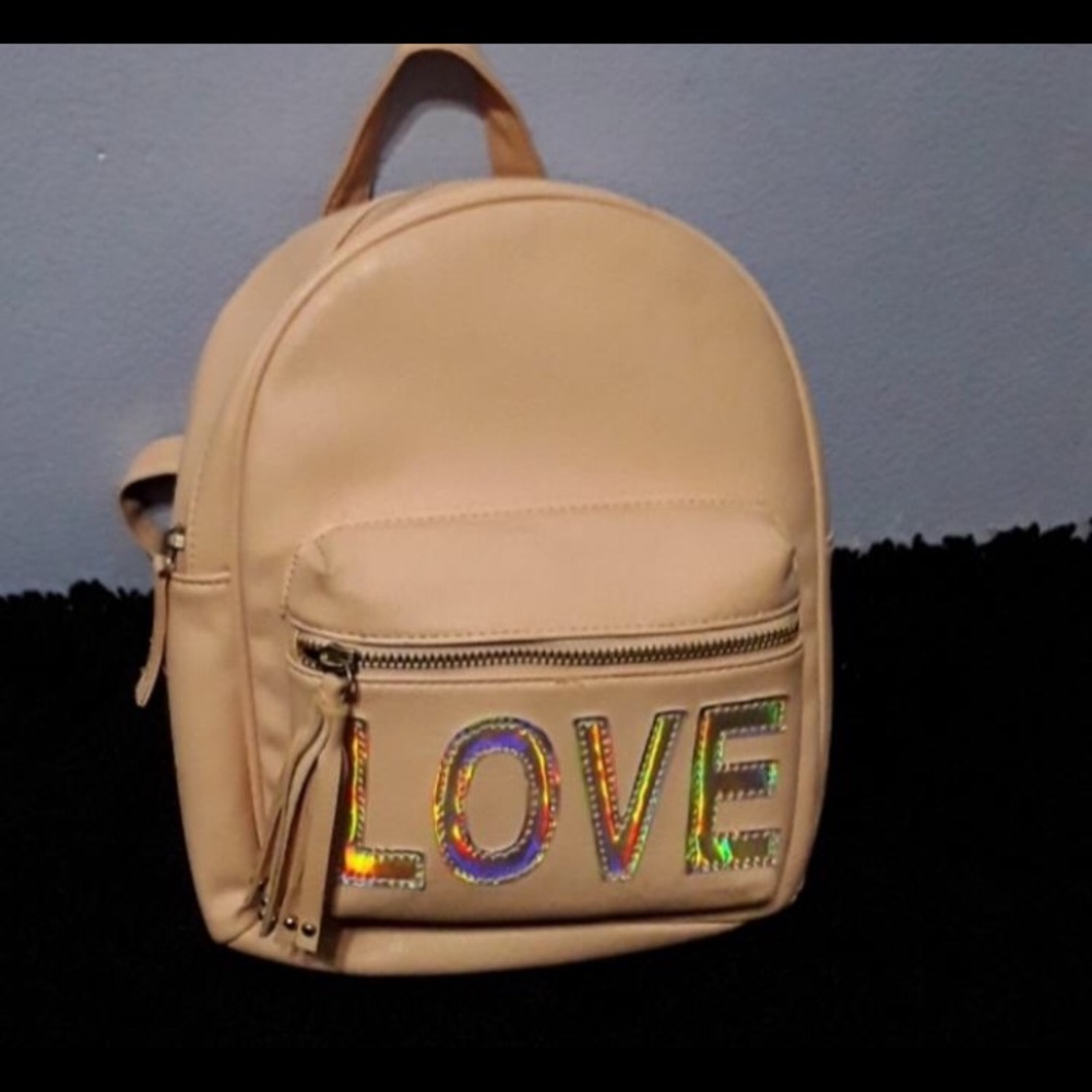 Pink mini backpack